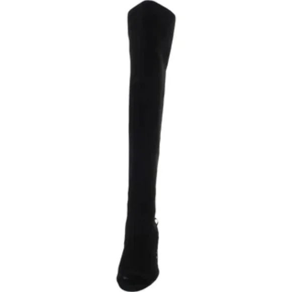 VINCE CAMUTO Shassa Suede Open Toe Over-The-Knee Boots in Black Size 5.5 New - Picture 5 of 5